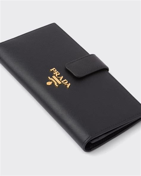 prada portafoglio 2m176|Black Large Saffiano Leather Wallet .